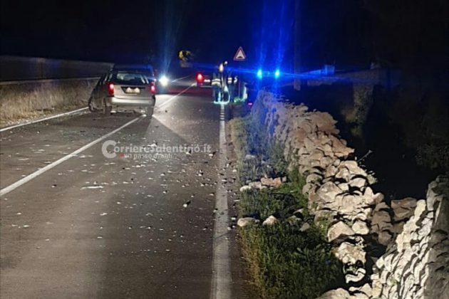 Alcol nel sangue 4 volte oltre il limite, perde il controllo dell'auto e si schianta contro un muretto - Corriere Salentino
