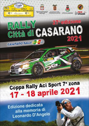 Nel ricordo di Leonardo D'Angelo ci si prepara al 27° Rally Città di Casarano - Corriere Salentino