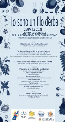 "Io sono un filo d’erba", una maratona online per la Giornata mondiale per la consapevolezza sull’autismo - Corriere Salentino