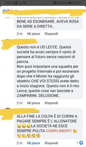 Sticchi Damiani: “Ripartire senza dare nulla per scontato”. Il popolo del web si divide sull’esonero Corini - Corriere Salentino