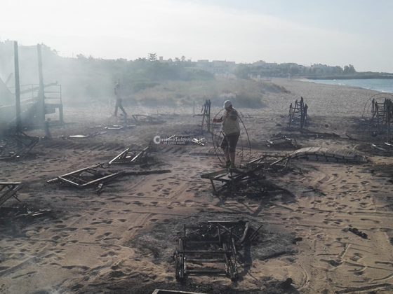 Raid incendiario contro un lido appena riaperto, danni ingenti: secondo episodio sulla costa ionica - Corriere Salentino