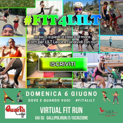 “Gallipoli Virtual Run", torna l'evento sportivo della Lilt di Lecce per sostenere la lotta ai tumori - Corriere Salentino
