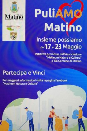 “Puliamo Matino”, l'iniziativa di due associazioni per sensibilizzare i cittadini - Corriere Salentino