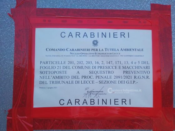 Sequestrata una maxi cava abusiva grande quanto 10 campi da calcio. Ai gestori contestato l'inquinamento ambientale - Corriere Salentino