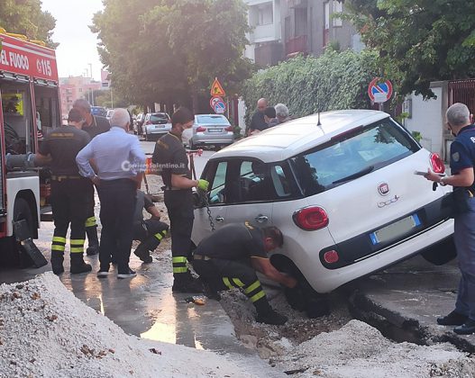 Forte maltempo si abbatte sul capoluogo: strade allagate e traffico in tilt - Corriere Salentino