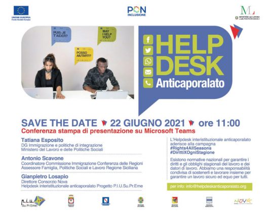 Attivo il primo Helpdesk interistituzionale Anticaporalato, domani la presentazione - Corriere Salentino