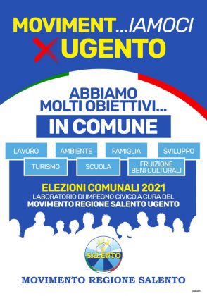 Ugento direzione elezioni comunali, nasce il laboratorio di impegno civico "Movimentiamoci X Ugento" - Corriere Salentino