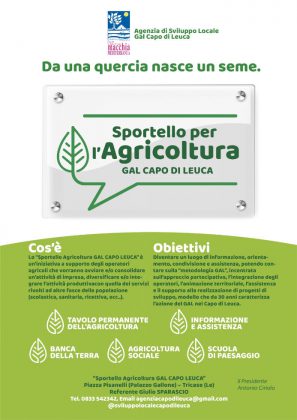 Tricase, operativo lo Sportello per l'Agricoltura Gal Capo di Leuca - Corriere Salentino