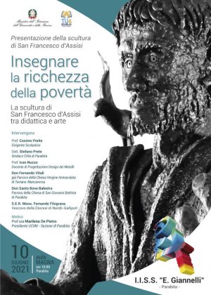 "Quando la didattica si fa arte", al "Giannelli" di Parabita la presentazione della scultura di San Francesco d'Assisi - Corriere Salentino