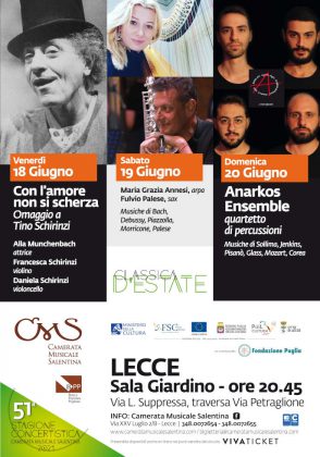 "Con l'amore non si scherza", venerdì 18 giugno l'omaggio a Tino Schirinzi per "Classica d'Estate" - Corriere Salentino