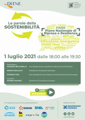 “Le parole della sostenibilità”: domani il quarto webinar della rassegna organizzata da DiTne - Corriere Salentino
