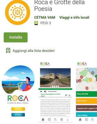 La nuova App "Roca e Grotte della Poesia" per iOS e Android - Corriere Salentino