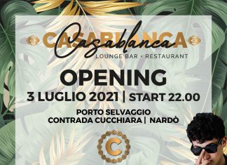 Sabato 3 luglio grand opening del Casablanca a Porto Selvaggio
