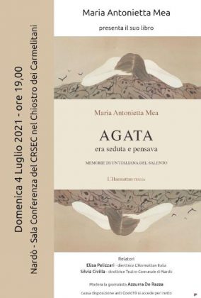 Domani a Nardò la presentazione del libro "Agata" di Maria Antonietta Mea - Corriere Salentino