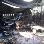 Rogo nel deposito di un centro sportivo, fiamme spente dopo 5 ore: un vigile del fuoco soccorso dal 118 - Corriere Salentino