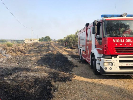 Continuano incendi in Salento: a fuoco uliveti e bosco. Fiamme raggiungono il giardino di una villa - Corriere Salentino