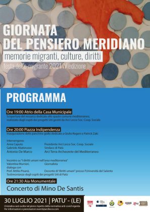 Giornata del pensiero meridiano: anche una conferenza sui diritti umani per la quarta “Festa dell’emigrante” - Corriere Salentino