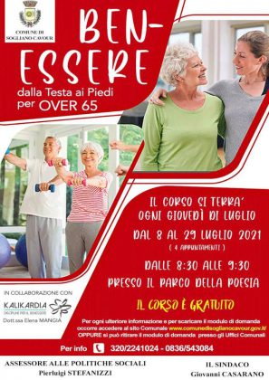 “Benessere dalla testa ai piedi”, il progetto di Sogliano Cavour per gli over 65 - Corriere Salentino