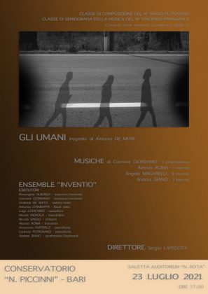 "Gli Umani - Tragedia", all'Auditorium di Bari il concerto sul testo poetico di Antonio De Mitri - Corriere Salentino