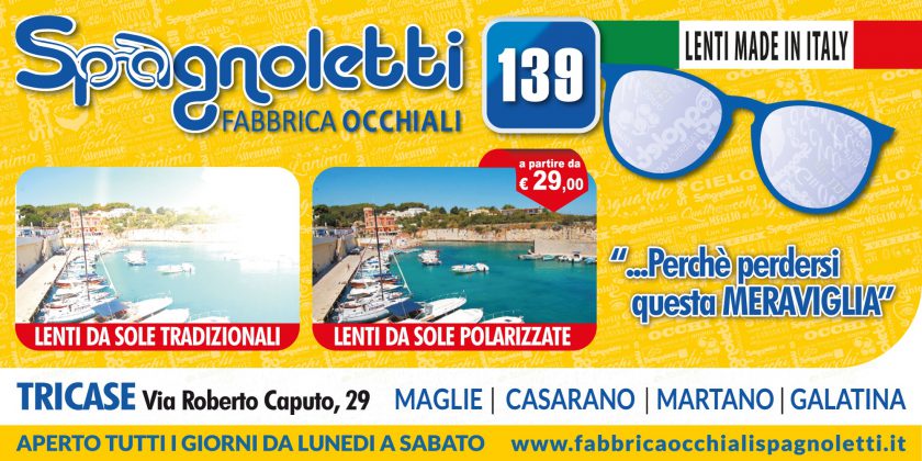 Lenti da sole polarizzate: da Spagnoletti fabbrica occhiali ampia scelta a prezzi imbattibili - Corriere Salentino