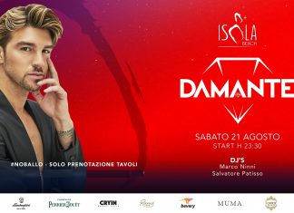 Damante in consolle sull’Isola Beach