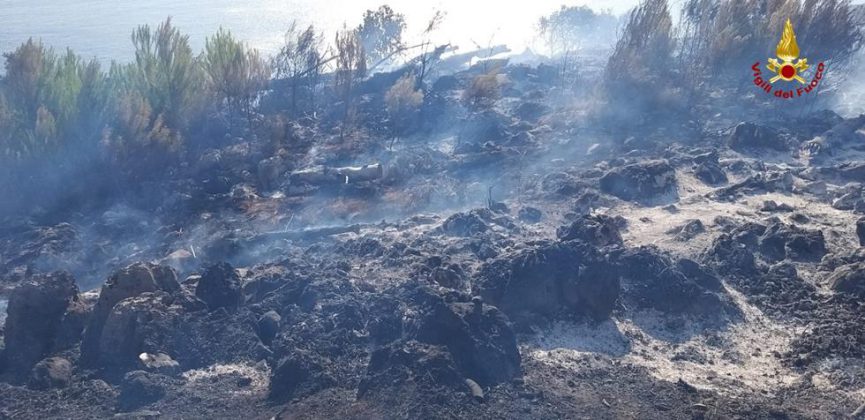 Inferno di fuoco a Porto Badisco: panico tra la gente, turisti in fuga. Evacuate abitazioni - Corriere Salentino