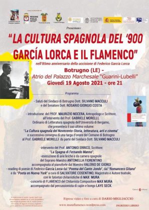 Il Salento ricorda Garcia Lorca: doppio appuntamento a Galatone e Botrugno - Corriere Salentino