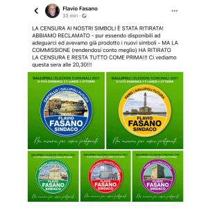 Gallipoli, problemi per Fasano: i simboli delle sue liste sarebbero fortemente identificativi della città. Prima gli chiedono di cambiarli, poi fanno un passo indietro - Corriere Salentino