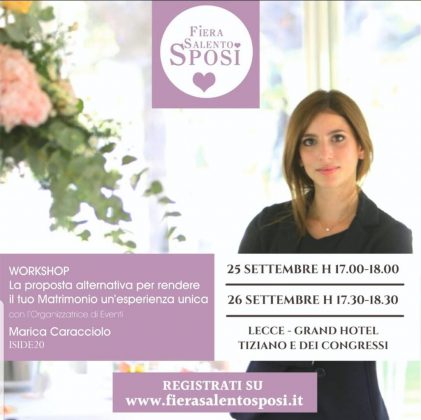 Torna a Lecce Fiera Salento Sposi, sabato 25 settembre il taglio del nastro al Grand Hotel Tiziano - Corriere Salentino