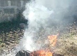 Brucia pneumatici fuori uso sul terreno di proprietà: denunciato