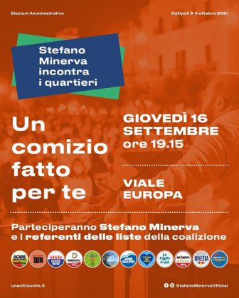 Proseguono i comizi di quartiere di Stefano Minerva, domani appuntamento al parco di viale Europa - Corriere Salentino
