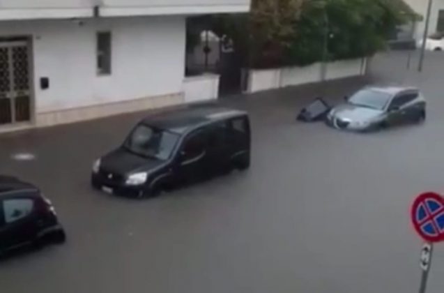 Violenta ondata di maltempo si abbatte sul Salento. Nardò la più colpita: strade allagate e danni - Corriere Salentino
