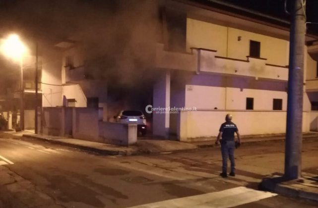 L'ultimo comizio, poi le fiamme: inquietante intimidazione a poche ore dal voto nel basso Salento - Corriere Salentino