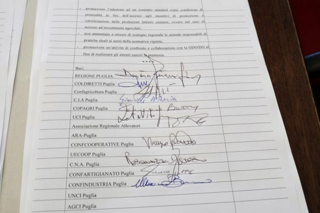 Lattiero-caseario, siglato il protocollo d’intesa per la valorizzazione del settore - Corriere Salentino
