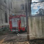 Paura durante i lavori: divampano le fiamme nell'ex manifattura - Corriere Salentino