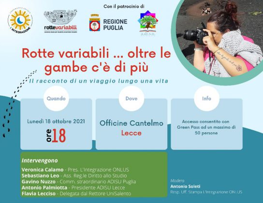 “Rotte variabili … vacanze in autonomia”: stasera un convegno a conclusione del progetto estivo 2021 - Corriere Salentino