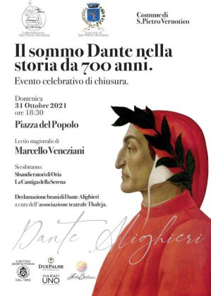 "Il Sommo Dante nella storia da 700 anni", evento celebrativo di chiusura a San Pietro Vernotico - Corriere Salentino