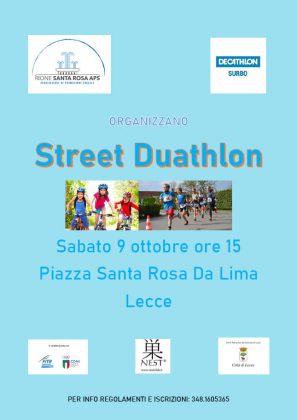 "Street Duathlon", in bici e di corsa nel quartiere Santa Rosa - Corriere Salentino