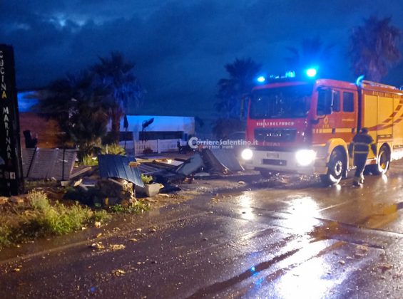 Maltempo sul Salento: tromba d'aria sulla costa. Danni ad un ristorante - Corriere Salentino