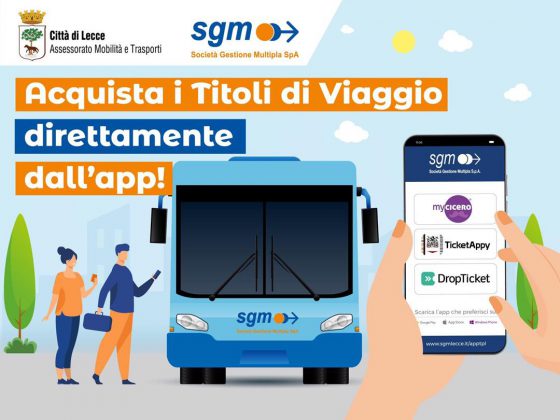 Trasporto pubblico urbano: dal 1° dicembre i titoli di viaggio si potranno acquistare tramite app - Corriere Salentino