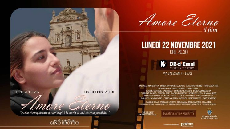 “Amore Eterno” di Gino Brotto, proiezione al Db d’Essai di Lecce - Corriere Salentino