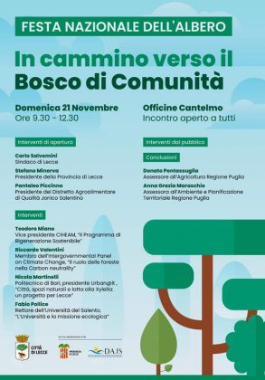 “In cammino verso il bosco di comunità”: Festa dell’Albero a Lecce - Corriere Salentino
