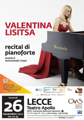 Valentina Lisitsa al pianoforte per la 52° Stagione Concertistica della Camerata Musicale Salentina - Corriere Salentino