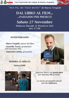 "Ma tu, mi vuoi bene?", sabato 27 novembre la presentazione del libro di Marco Tregioli - Corriere Salentino