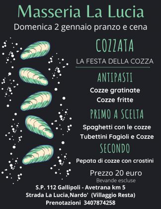 La Festa della Cozza e la Festa della Befana alla Masseria La Lucia - Corriere Salentino
