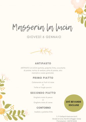 La Festa della Cozza e la Festa della Befana alla Masseria La Lucia - Corriere Salentino