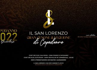 Il Capodanno esclusivo de ” Il San Lorenzo con le selezioni musicali di Ivano Vergari e Tony Zeta