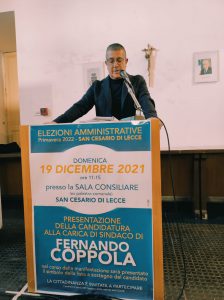 San Cesario, la sfida di Fernando Coppola: prova di forza con tanti seguaci. Tra i possibili candidati sindaci Del Cuore e gli ex alleati - Corriere Salentino