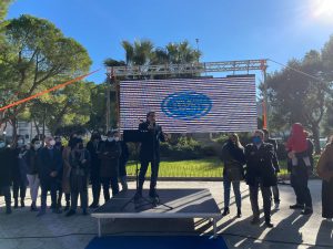 Galatina, Fabio Vergine in piazza: comincia la corsa elettorale. “Il PNRR sarà l’ultima occasione per agganciare la città a nuovi scenari” - Corriere Salentino