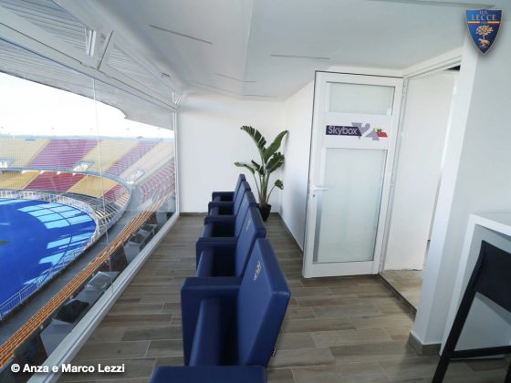 Lecce calcio, ultimati i lavori della nuova Area Skybox - Corriere Salentino